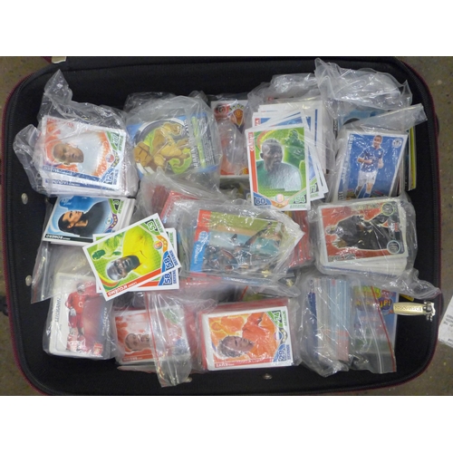 2295 - Various collectable cards including Match Attax, Digimon, Shoot Out, etc.