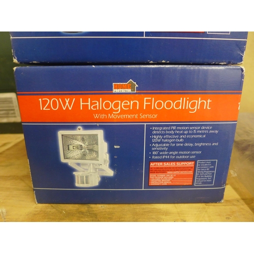 2299 - Two Home Protector 120w halogen floodlights