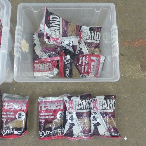 2301 - Two boxes of assorted angler pellets including X-Pand and Dynamite