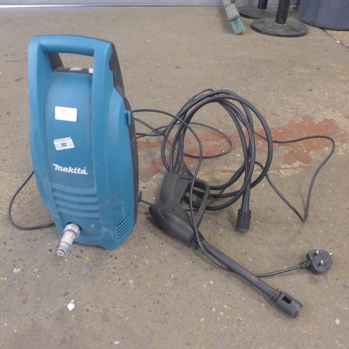 2305 - A Makita pressure washer (model:- HW101)