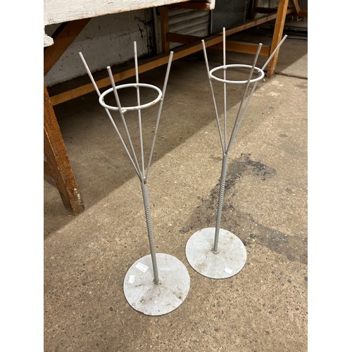 2245A - Four metal florist stands