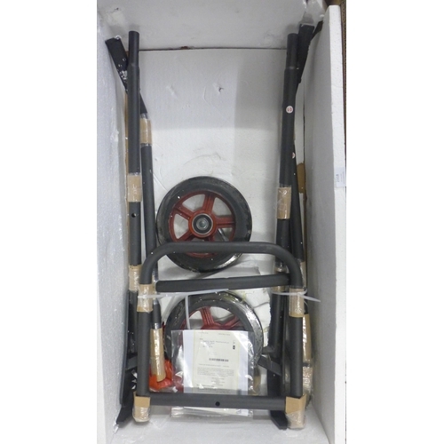 2318 - An unused heavy duty Tangzon oil drum hand truck