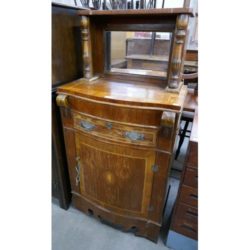 150 - A Frwnch inlaid walnut side cabinet