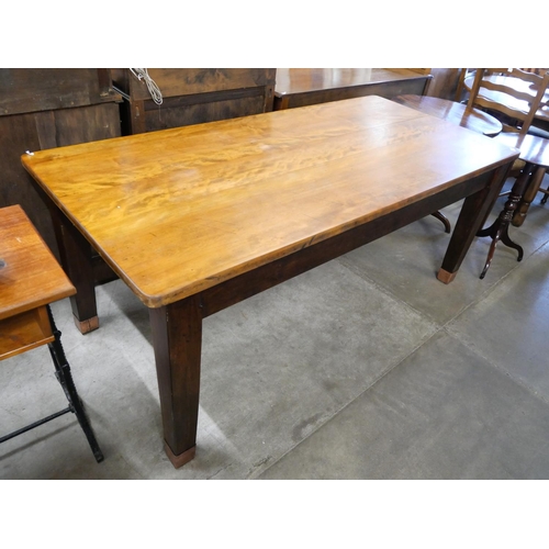 181 - A birch rectangular dining table