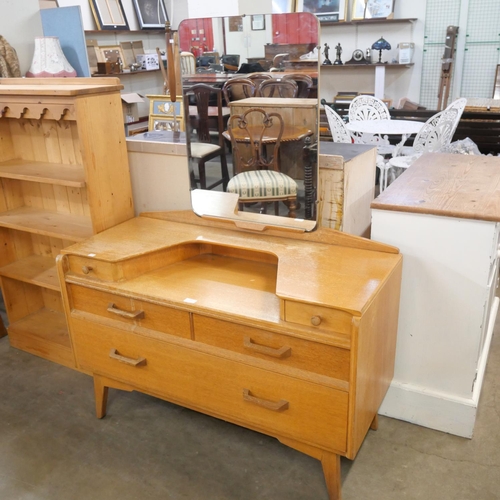 196 - A G-Plan Brandon light oak dressing table