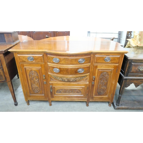 199 - An Edward VII walnut sideboard