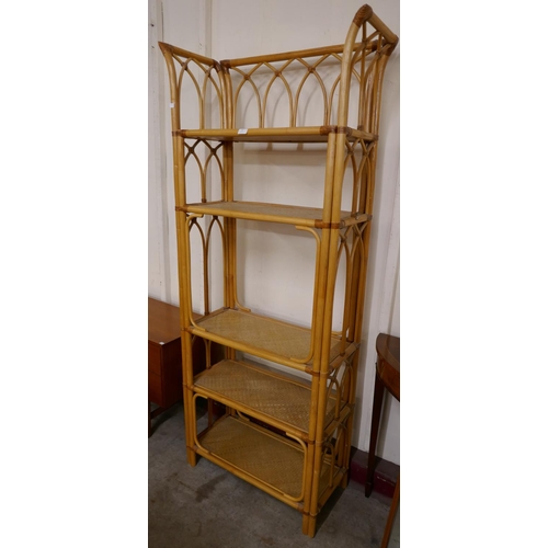 20 - A bamboo five tier room divider