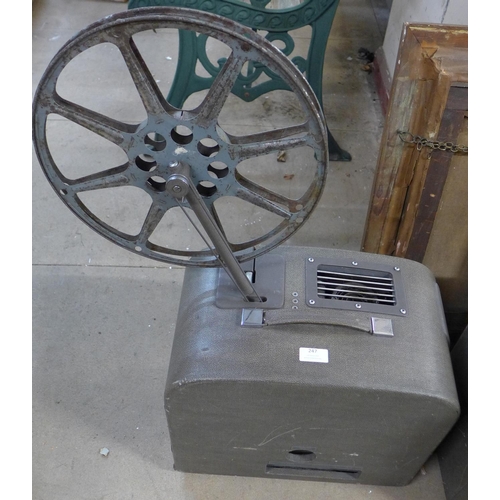 247 - A Bell & Howell film projector, speaker and transformer