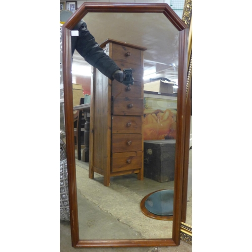 249 - A gilt framed mirror, a cream dressing table mirror and two others