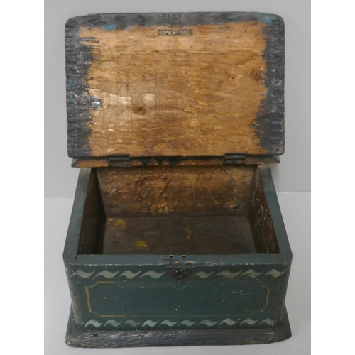 272 - A painted folk art box