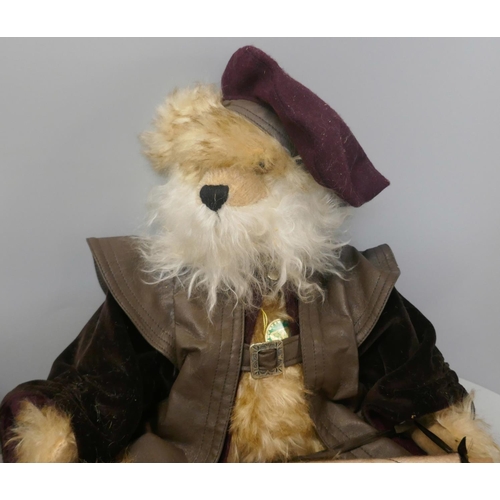 331 - Two limited edition Hermann Teddy bears, Noah (Biblican Series) and Leonardo da Vinci