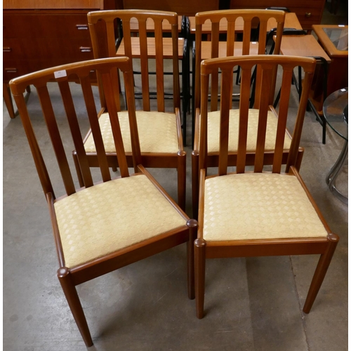 43 - A set of four Meredew teak dining chairs