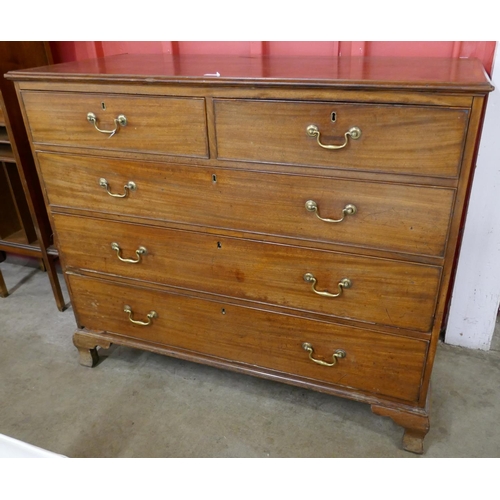 69 - A George III mahogany chest of drawers