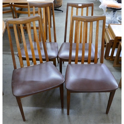 8 - A set of four G-Plan Fresco teak dining chairs