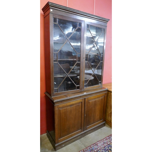 82 - A late Victorian mahogany bookcase