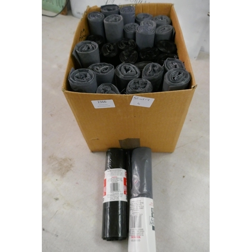 2366 - 30 Assorted rolls of bin liners