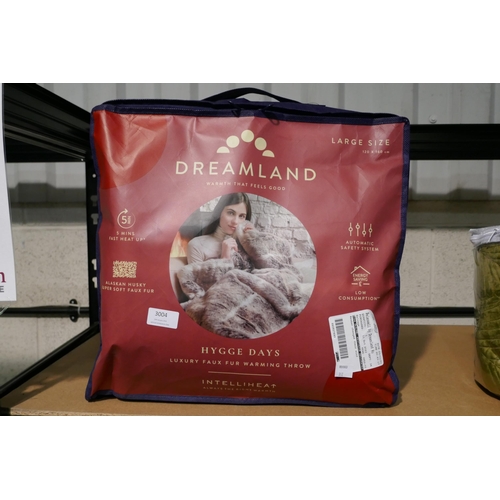 3004 - Dreamland Husky Fur Heated Throw (120cm x 160cm) (312-91) * This lot is subject to VAT