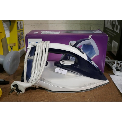 3021 - Philips Azur Steam Iron (312-59) * This lot is subject to VAT