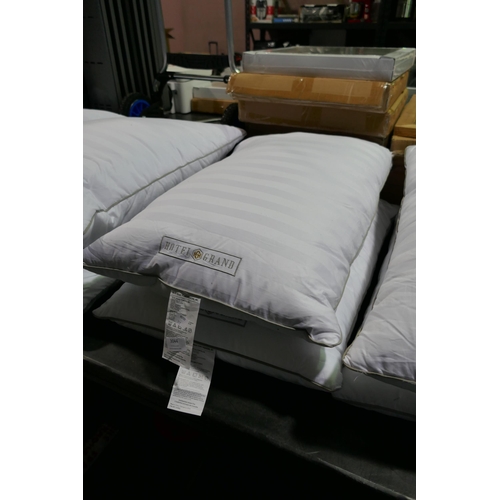 3044 - Two Hotel Grand Down Roll Jumbo Pillows (312-170) * This lot is subject to VAT