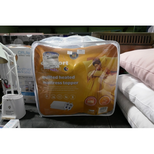 3049 - Silentnight Quilted Heated Double Mattress Topper (312-165) * This lot is subject to VAT