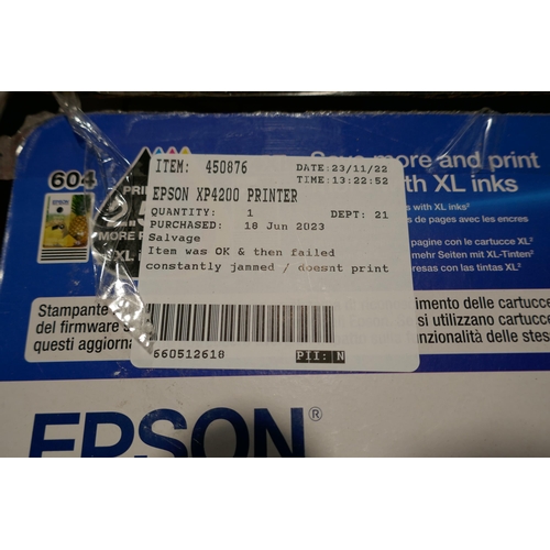 3060 - Epson XP-4200 Printer (312-161) * This lot is subject to VAT