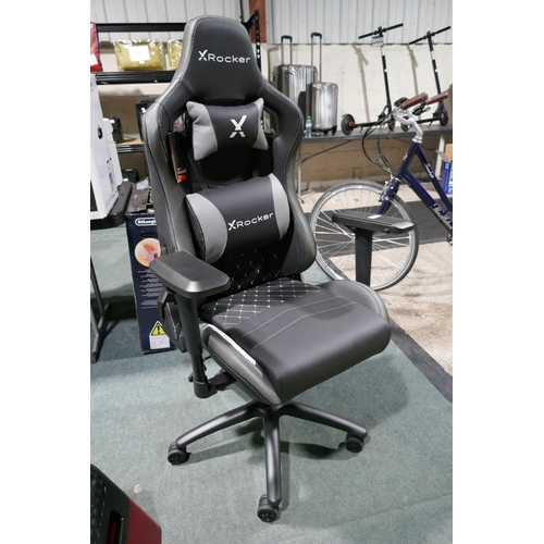 3071 - Xrocker Opal RGB Led Lights Gaming Chair   , Original RRP £164.99 + vat               (309-307)   * ... 