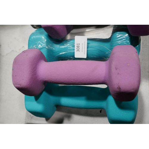 3081 - Quickplay Dumbbells  (309-313)   * This lot is subject to vat