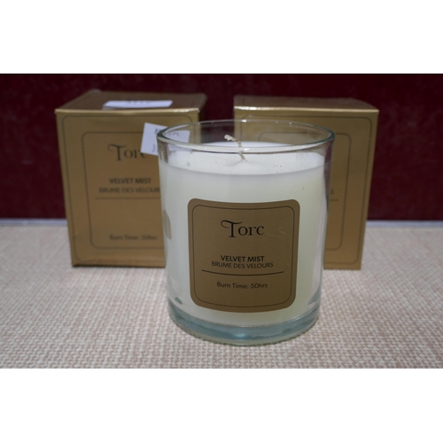 3116 - 2x Torc Velvet Mist Fragranced Candles (312-204) * This lot is subject to VAT