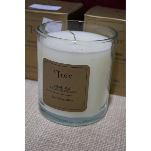 3116 - 2x Torc Velvet Mist Fragranced Candles (312-204) * This lot is subject to VAT