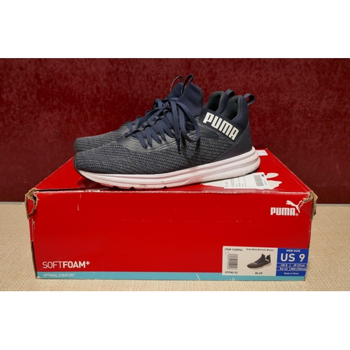 3123 - Puma trainers - blue size UK 8 (312-803)  * This lot is subject to vat