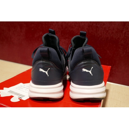 3123 - Puma trainers - blue size UK 8 (312-803)  * This lot is subject to vat