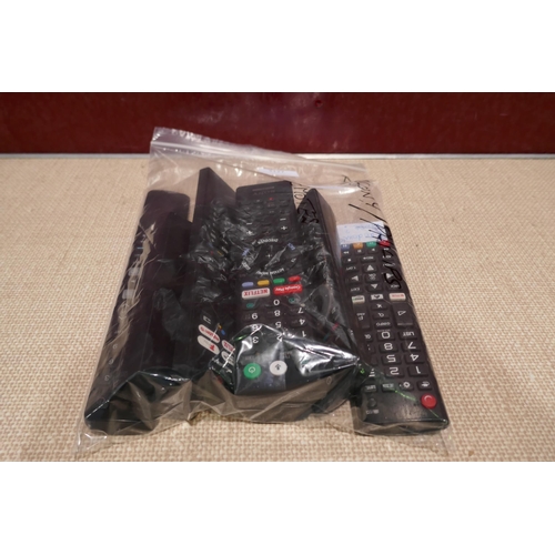 3127 - A bag of Sony/TCL/Philips remotes * This lot is subject to VAT