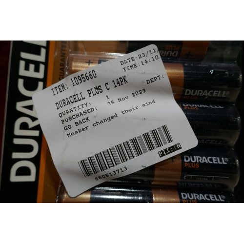 3142 - Duracell C Batteries, Duracell Flashlight - Batteries Incomplete (312-276,286) * This lot is subject... 