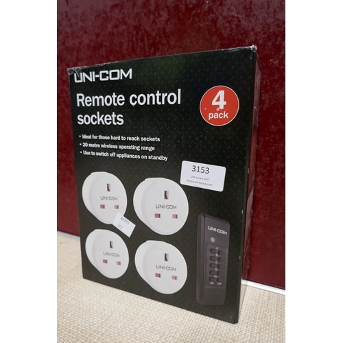 3153 - Unicom Remote Sockets (312-301) * This lot is subject to VAT