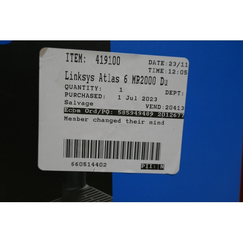 3156 - Linksys Wifi6 Dual Band Mesh Router (model:- MR2000-KE) (312-309) * This lot is subject to VAT