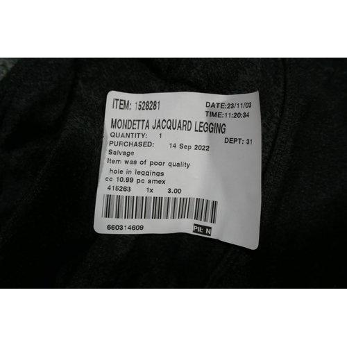 3190 - Assorted lady's black and grey leggings - mixed sizes * This lot is subject to VAT