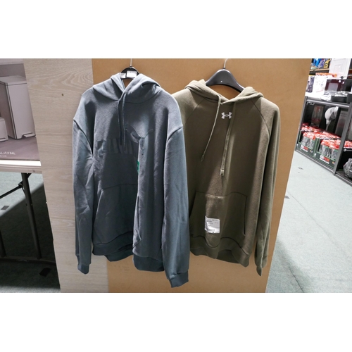 3258 - Two men's hoodies - Puma and Under Armour - sizes M and XL * This lot is subject to VAT