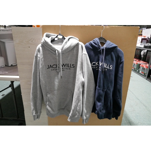 3259 - Two mens' Jack Wills hoodies - size M and XL * This lot is subject to VAT