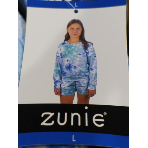 3278 - A quantity of kid's blue tie-dye clothing sets - size XL * This lot is subject to VAT