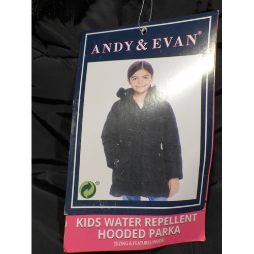 3289 - Five kid's black hooded coats - size small * This lot is subject to VAT