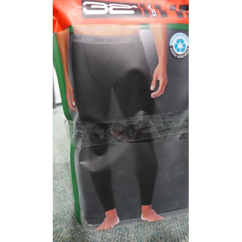 3296 - Five men's two-packs of 32 Degrees heat-base layer pants - size S * This lot is subject to VAT