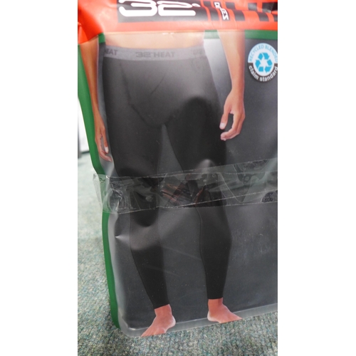 3297 - Five men's two-packs of 32 Degrees heat-base layer pants - size S * This lot is subject to VAT