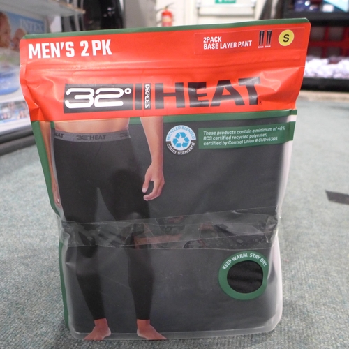 3299 - Five men's two-packs of 32 Degrees heat-base layer pants - size S * This lot is subject to VAT