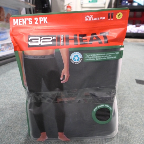 3301 - Five men's two-packs of 32 Degrees heat-base layer pants - size S * This lot is subject to VAT