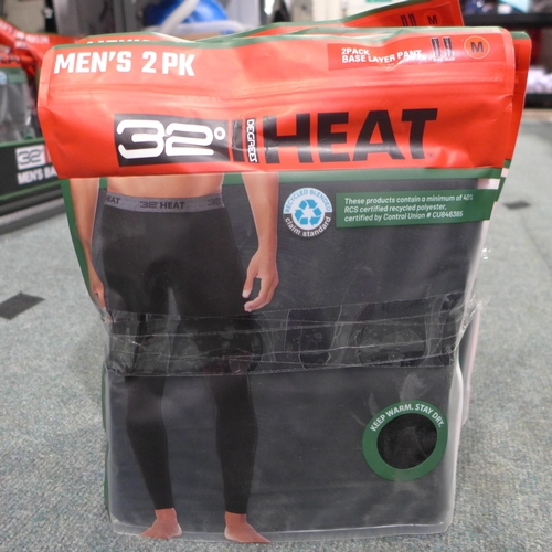 3306 - Five men's two-packs of 32 Degrees heat-base layer pants - size M * This lot is subject to VAT