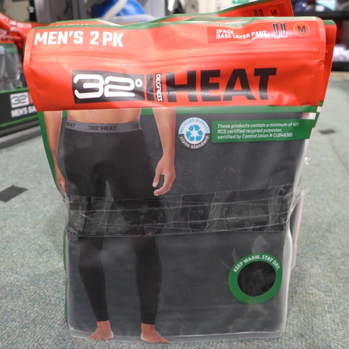 3308 - Five men's two-packs of 32 Degrees heat-base layer pants - size M * This lot is subject to VAT