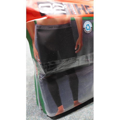 3320 - Five men's two-packs of 32 Degrees heat-base layer pants - size L  * This lot is subject to VAT