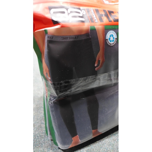 3324 - Five men's two-packs of 32 Degrees heat-base layer pants - size L  * This lot is subject to VAT