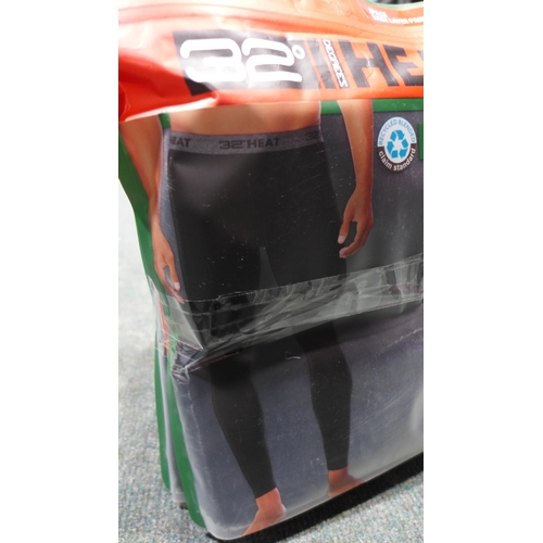 3326 - Five men's two-packs of 32 Degrees heat-base layer pants - size L  * This lot is subject to VAT