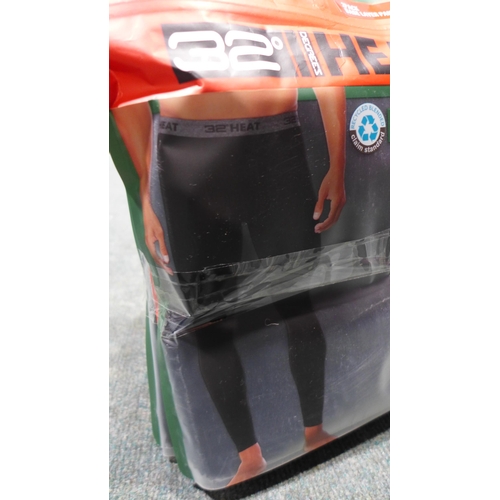 3328 - Five men's two-packs of 32 Degrees heat-base layer pants - size L  * This lot is subject to VAT